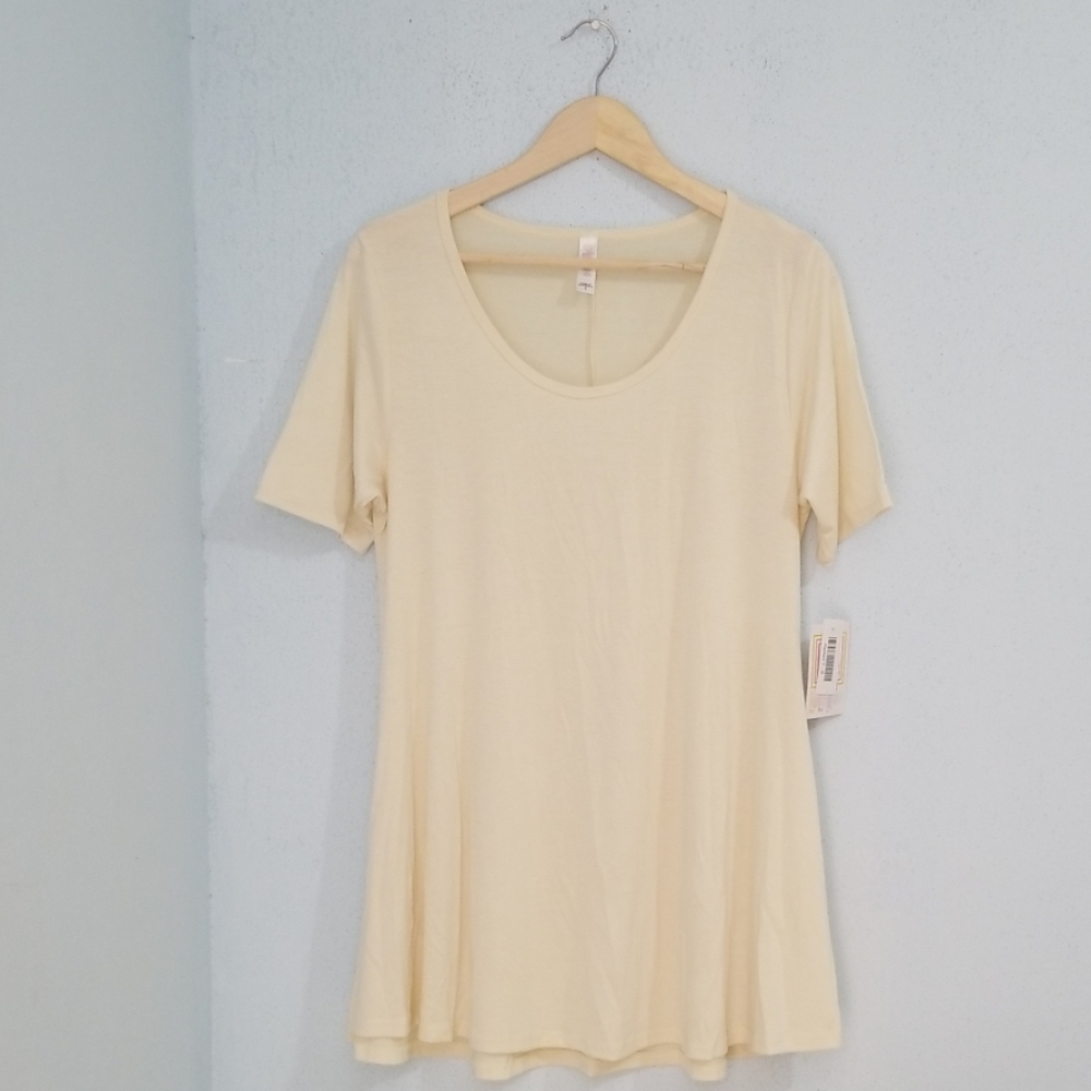 LuLaRoe Women's Blouse Short Sleeve Ivory. Size S